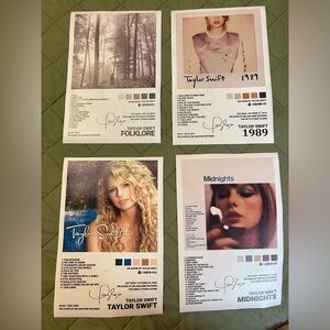 Taylor Swift album covers on canvas